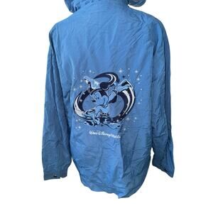 Vintage Walt Disney World Fantasia Mickey Hooded Jacket S Sorcerer Theme READ